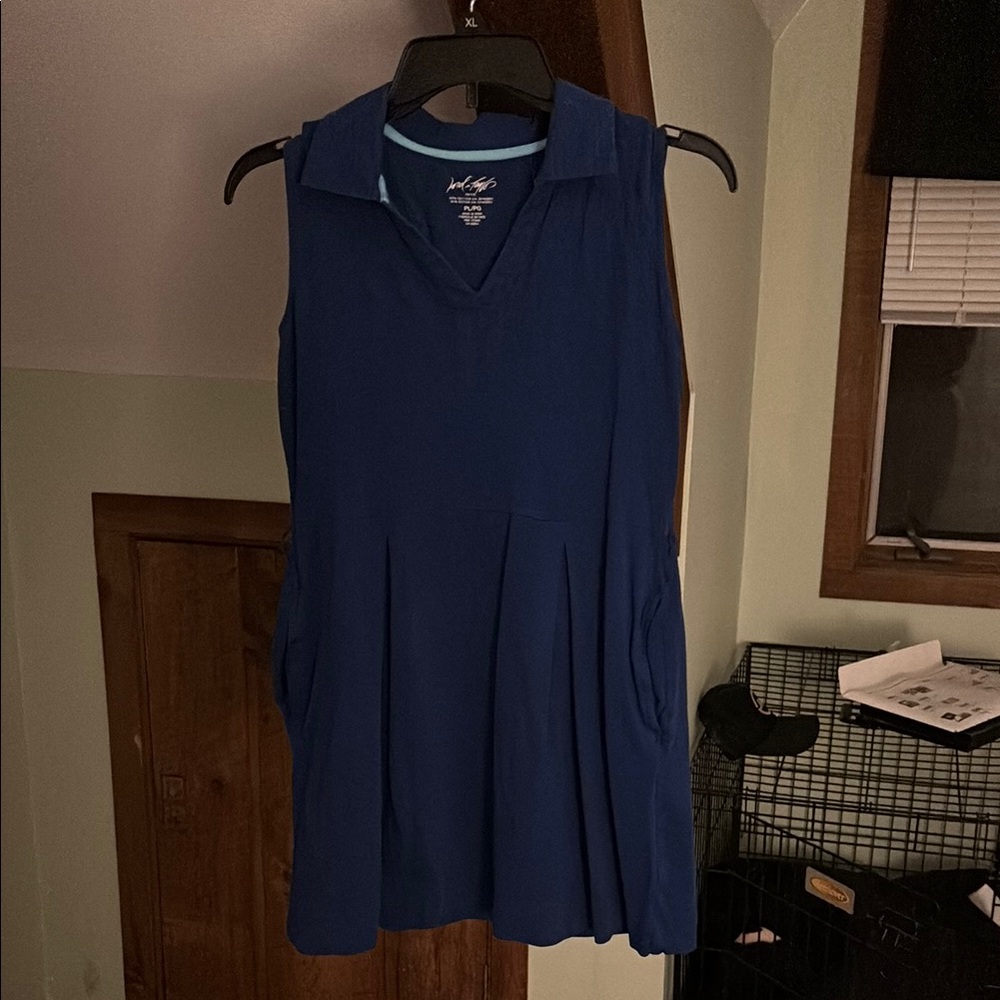 Nautica Blue Sleeveless Dress